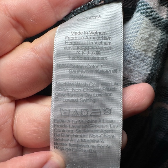 Madewell Medium midnight green flannel Sunday shirt in cronston Plaid - Picture 5 of 12